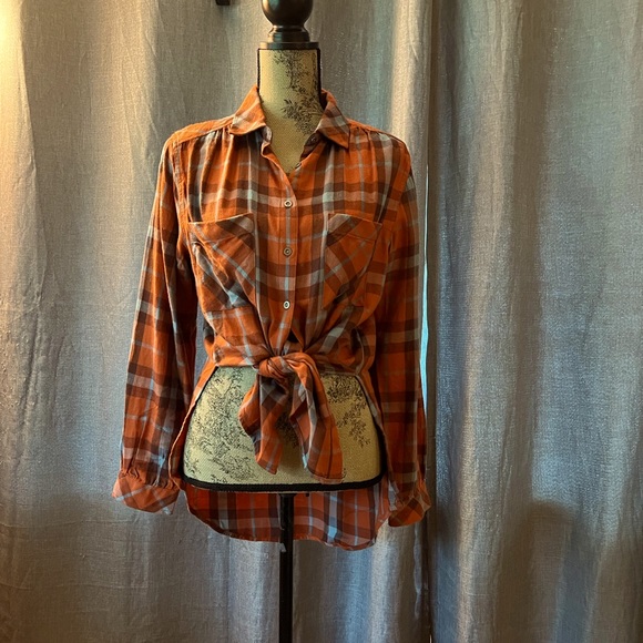 Prana flannel top - Picture 1 of 11